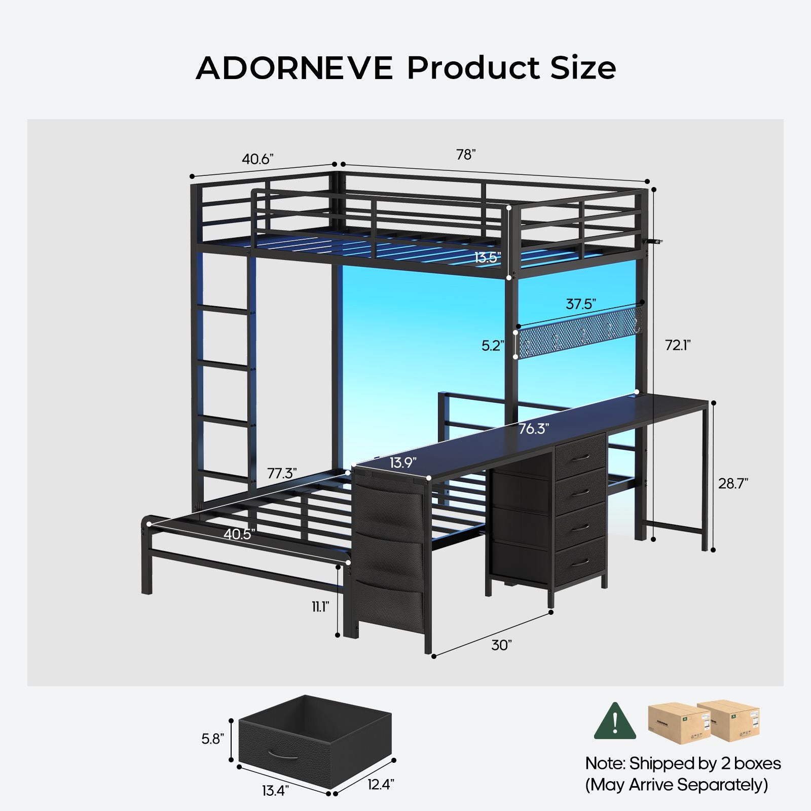 2 person desk